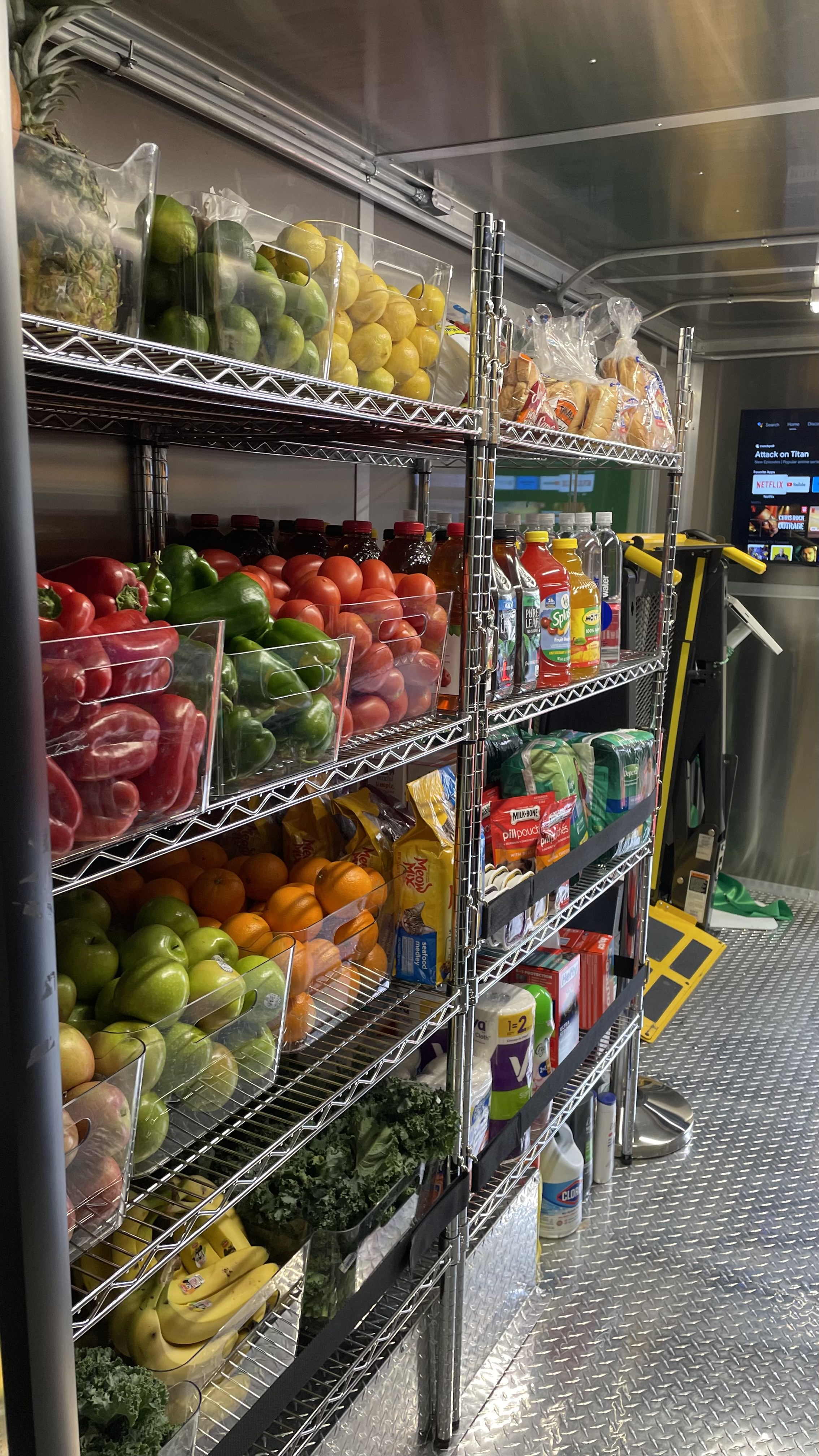 Goodr Mobile Grocery Store interior